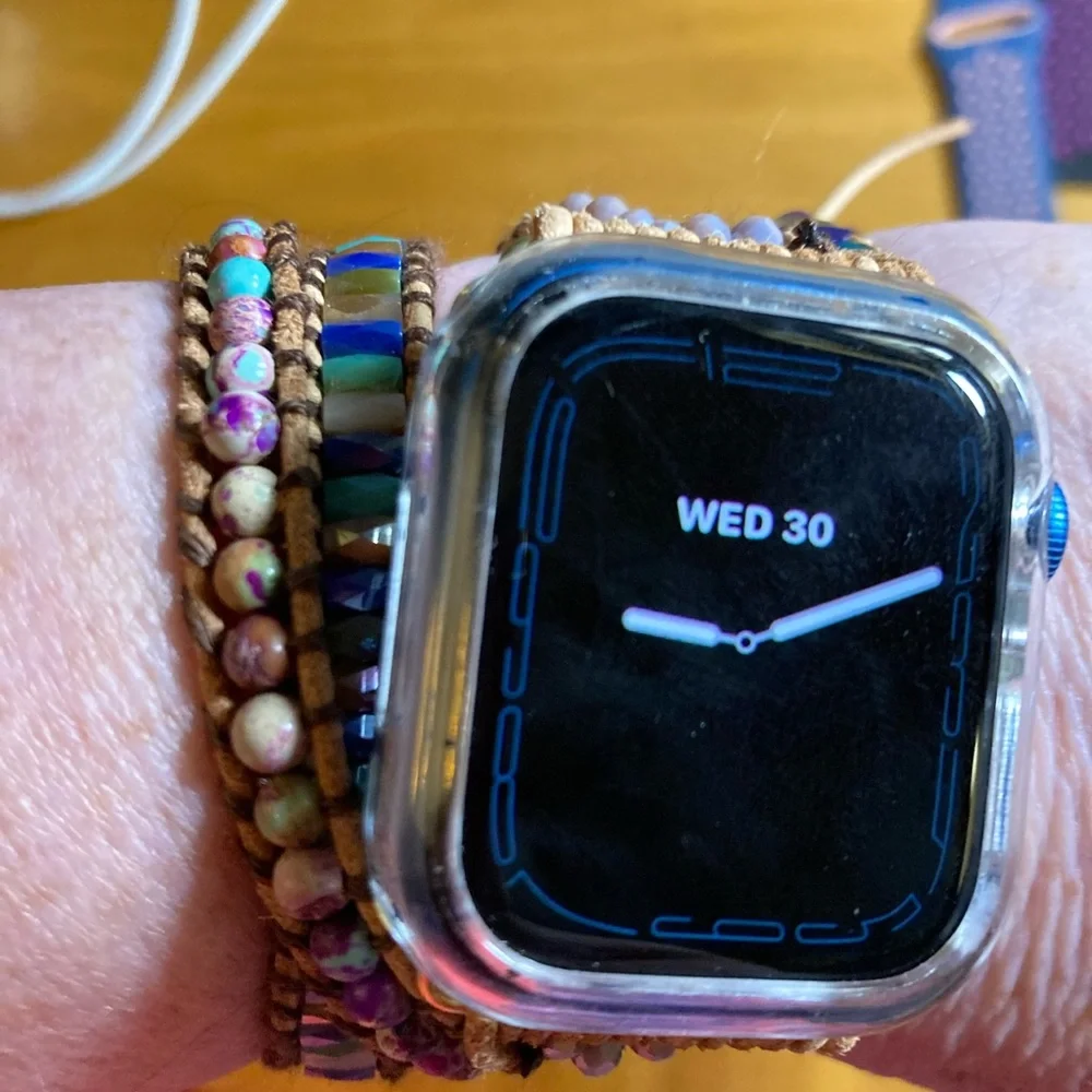 Apple Watch Series 7 GPS + Cellular ,Abyss Blue case + 41mm and 45mm bands - Picture 4 of 11